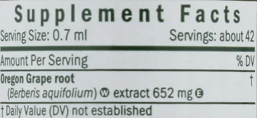 Miniatura 3 de Herb Pharm Extracto líquido de raíz de uva de Oregon - 1 onza