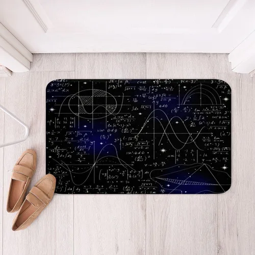 Miniatura 9 de Erosebridal Alfombras con temática científica para niños y niñas, tapete de baño con fórmula científica para el regreso a la escuela, estilo Multi 1