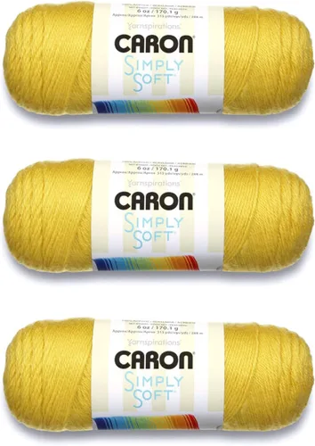 Miniatura 53 de Caron Simply Soft - Hilo verde militar, paquete de 3 unidades de 6.00 oz/6 onzas, 100% acrílico, peinado #4 (mediano), 315 yardas, tejido/ganchillo