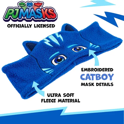 Miniatura 3 de CozyPhones PJ Masks Catboy Auriculares para Niños Sobre la Oreja con Diadema - Volumen Limitado con Altavoces Delgados y Diadema de Vellón Suave