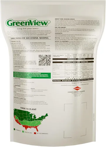 Miniatura 3 de GreenView Pure Grass Seed Sunny Mixture, bolsa de 3 libras. Cubre hasta 1,500 pies cuadrados.
