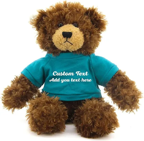Miniatura 4 de Oso Brandon de chocolate personalizado – Juguete de peluche personalizado de 12 pulgadas – Regalo perfecto de oso personalizado para graduación, San