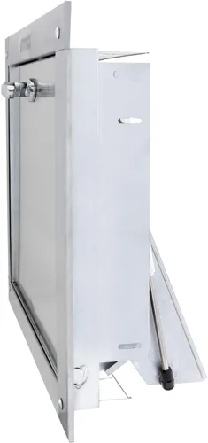 Miniatura 3 de Puerta universal de acero inoxidable compatible con ADA – Bisagra inferior, 21 pulgadas de ancho x 18 pulgadas de alto, cierre automático