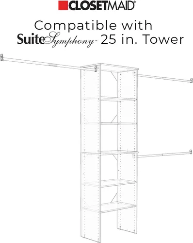 Miniatura 7 de Cubículo ClosetMaid SuiteSymphony de 25 x 6 pulgadas