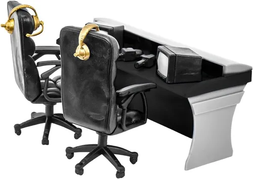 Miniatura 3 de Mesa de Comentaristas Ultimate Black Playset para Figuras de Acción de Lucha Libre
