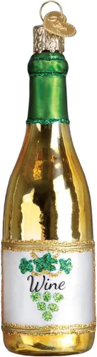 Miniatura 8 de Old World Christmas - Adorno de vidrio soplado en forma de barril de vino para árbol de Navidad, decoración festiva artesanal, colección de bebidas