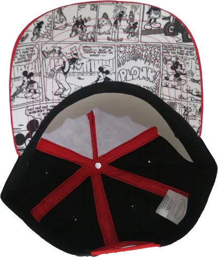 Miniatura 4 de Disney Mickey Mouse Comics - Gorra de béisbol para adultos color rojo y negro