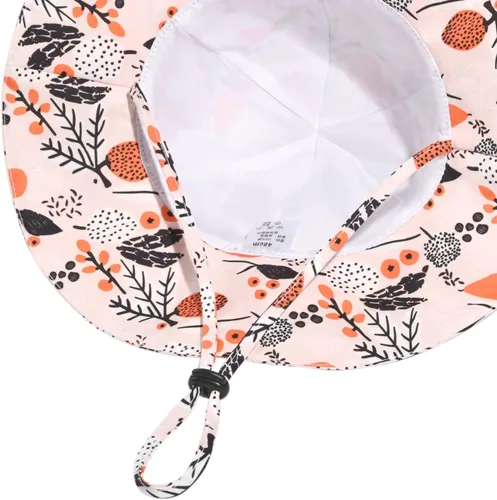 Miniatura 107 de Sombrero de sol para bebé niña con UPF 50+ sombrero de playa ajustable para exteriores con ala ancha