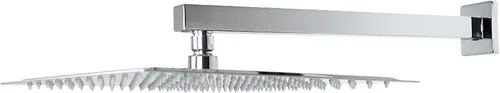 Miniatura 7 de Cabezal de regadera con brazo extensible, alta presión, cuadrado, con brazo para regadera, acero inoxidable, tipo lluvia, cascada, cobertura de Cromo