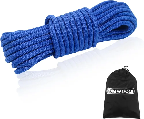 Miniatura 10 de NewDoar cuerda de 10 mm (3/8 pulgadas) para accesorios, doble trenzado, pre cortada CE 24KN para supervivencia al aire libre, alpinismo, Prusik