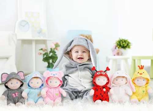 Miniatura 6 de June Garden Dulce Dolly Astronauta de 12 pulgadas - Muñeca de bebé de peluche ultrasuave para el nacimiento en adelante - Atuendo de traje espacial