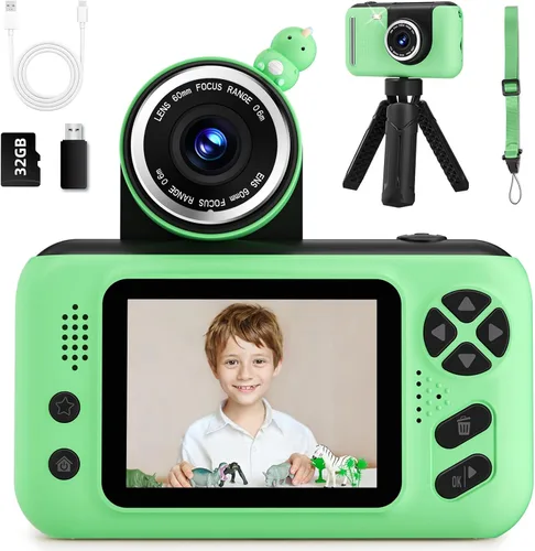 Makolle Cámara para niños, regalos de cumpleaños para niños y niñas de 3 a 8 años, grabadora de video para niños de 8 a 12 años, videocámara digital