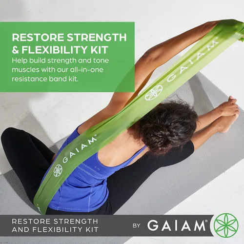 Miniatura 2 de Gaiam Juego de bandas de resistencia para restaurar la fuerza y la flexibilidad