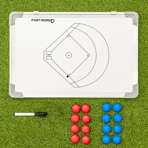Miniatura 14 de FORZA Pizarra blanca de entrenamiento deportivo de doble cara de 18 x 12 pulgadas 13 opciones deportivas – Marcadores magnéticos, bolígrafo