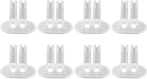 ARTIBETTER Soporte de muñeca para pies de plástico transparente, juego de 12 piezas de 3.14 x 1.96 x 2.75 pulgadas, soporte vertical de exhibición