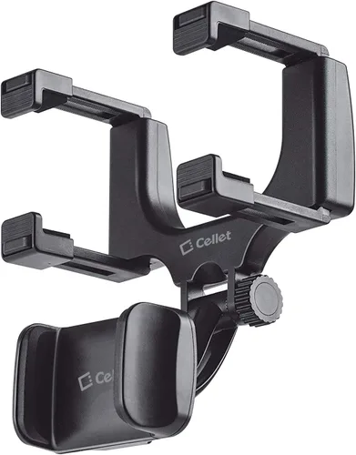 Miniatura 9 de Cellet Soporte universal para teléfono con espejo retrovisor para vehículo, compatible con iPhone 14 Pro Max Mini SE 13 12 11 XR XS Galaxy Z Flip Z