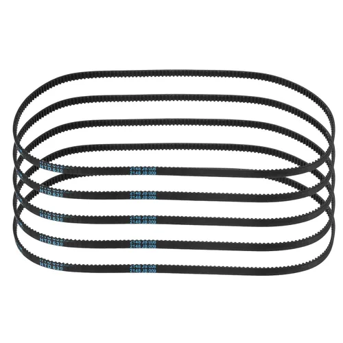 Miniatura 14 de uxcell 4pcs HTD-3M correa dentada de goma 60 dientes, 7.087 in de longitud de paso x 0.236 in de ancho x 0.094 in de altura, correa de distribución