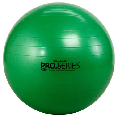 Miniatura 9 de THERABAND Pro Series Pelota de Ejercicio, Entrenador de Estabilidad Amarillo de 18 pulgadas para Usuarios de 4'7"–5', Pelota Anti-Explosión de Yoga