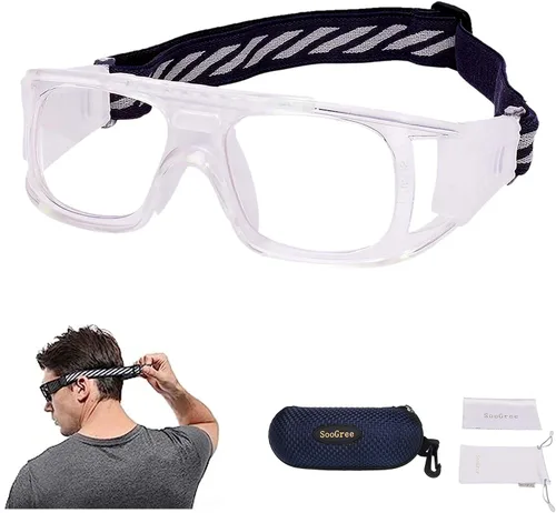 Miniatura 14 de SooGree Gafas deportivas de baloncesto para hombres y mujeres, gafas de seguridad, gafas de deporte, antivaho y choque de colisión