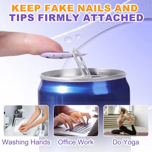 Miniatura 4 de Pegamento de uñas para uñas de acrílico.