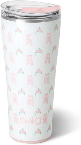 Miniatura 51 de Swig Life - Vaso de 22 oz con aislamiento térmico, vaso de café con tapa, apto para portavasos, apto para lavavajillas, acero inoxidable, taza