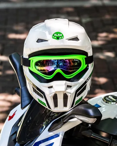 Miniatura 7 de ILM Cascos de Motocicleta Todoterreno para Jóvenes Niños Casco ATV Motocross BMX Fuera de Carretera con Gafas Guantes Máscara DOT Modelo MT601Y