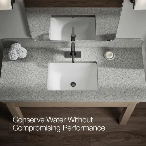 Miniatura 8 de KOHLER K-28126-4K-BL Venza - Grifo de lavabo de baño con mango único, instalación de 1 orificio con drenaje clicker, 1.0 GPM, negro mate Mate negro