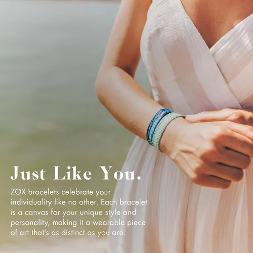 Miniatura 3 de ZOX Pulseras banda elástica con afirmaciones motivacionales y hermosas obras de arte, gran regalo para hombres y mujeres de todas las edades