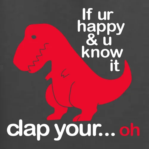 Miniatura 13 de Wild Bobby Sudadera con capucha unisex con estampado "If You're Happy and You Know it" de Dinausor