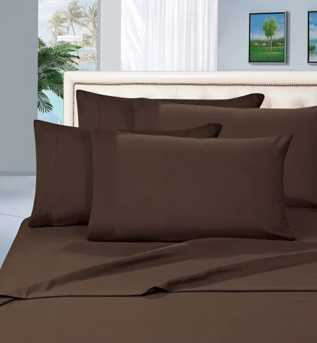 Miniatura 9 de Elegant Decor Juego de sábanas de lujo de 4 piezas de microfibra súper suave de 15-17 pulgadas de profundidad de 15-17 pulgadas de profundidad