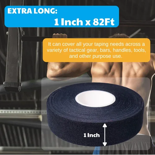 Miniatura 5 de Cinta de agarre – Cinta de agarre de tela multiusos para barras de dominadas, pesas, pesas, deportes, herramientas, asas, murciélagos, raquetas