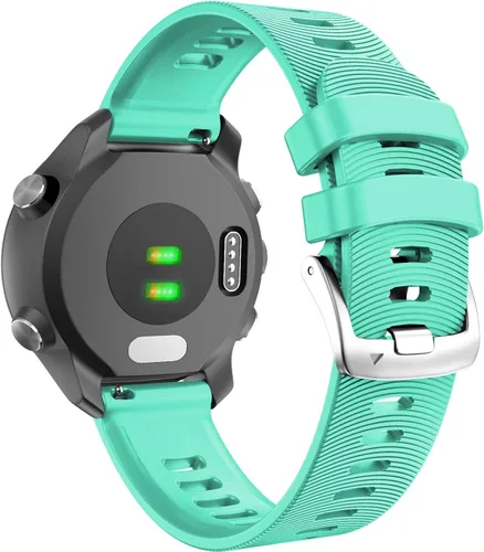 ANCOOL Correa de reloj Garmin Forerunner 245/165/55/645, correa de reloj deportiva de silicona de 0.787 pulgadas compatible con Garmin Vivoactive