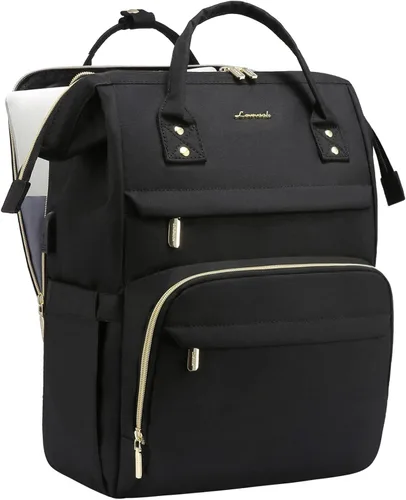 Miniatura 17 de LOVEVOOK Mochila para portátil de mujer, mochila de 15,6 pulgadas con cargador, mochila resistente al agua para profesores, mochila de trabajo