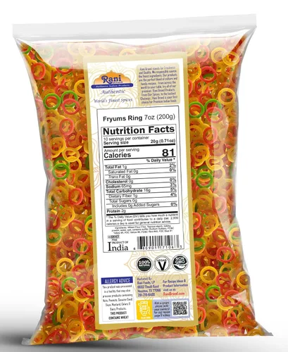 Miniatura 3 de Rani Far Far / Fryums (pellet de trigo y tapioca) Forma de anillo de 7 onzas (7.05 oz) ~ Vegano, Kosher, sin cocinar, utilizado para hacer papad