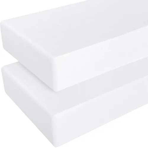 NTBAY - Sábana bajera ajustable para cuna para bebé, color sólido y suave, 28.0 x 52.0 pulgadas Blanco