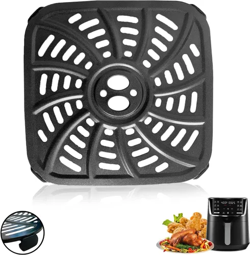 Miniatura 8 de Piezas de repuesto para freidora de aire, 2 cuartos de galón de 2.1 cuartos de galón, bandeja redonda para freidora de aire, bandeja de accesorios