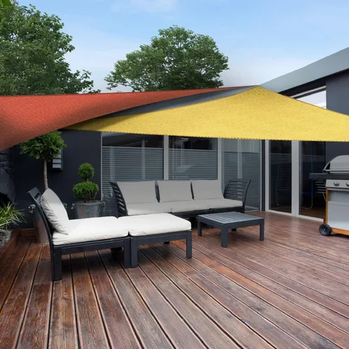 Miniatura 8 de AsterOutdoor - Toldo parasol triangular de 16 x 16 x 16 pies, Toldo con bloqueador ultravioleta para patio, patio trasero, césped, jardín, Arena