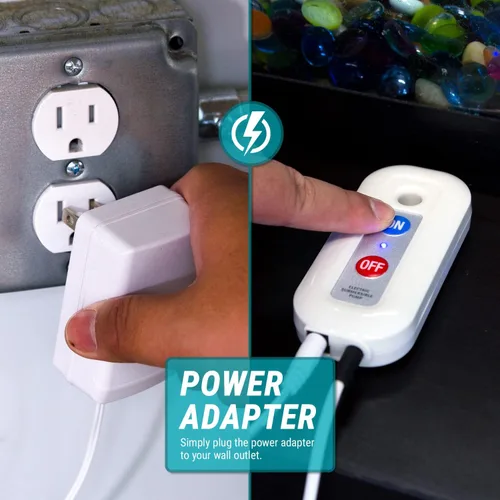 Miniatura 7 de TERA PUMP Bomba de agua sumergible eléctrica para tanque de peces de 12 V con manguera de descarga de 30 pies y entrada de malla filtrada, bomba