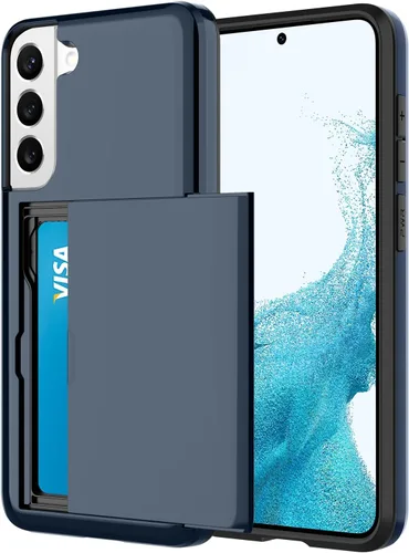 Miniatura 22 de Funda tipo cartera para Samsung Galaxy S22 Ultra con 4 ranuras para tarjetas de crédito a prueba de golpes, funda híbrida de protección reforzada