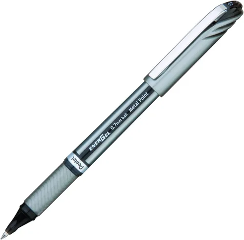 Miniatura 2 de Pentel ENER-GEL NV - Bolígrafo de gel líquido, 0.028 in, punta de metal, tinta negra, paquete de 4 unidades (BL27BP4A)