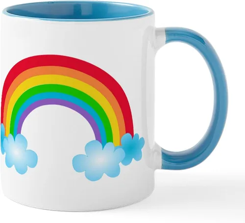 Miniatura 26 de CafePress Jake's Rainbow Shark - Taza de café de cerámica (11 oz)