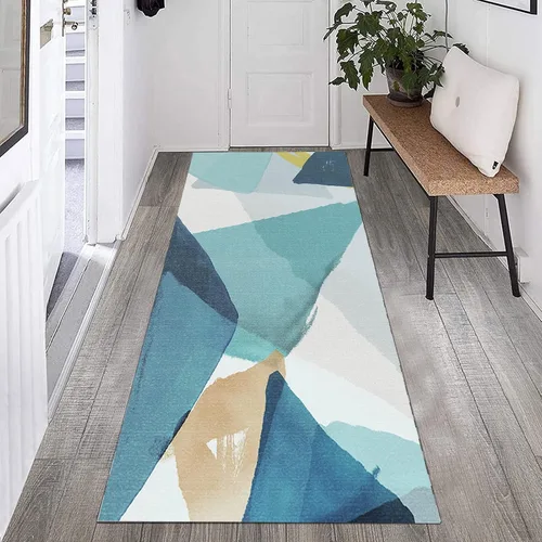 Miniatura 2 de Alfombra de pasillo estrecha, moderna y lavable, alfombra larga para pasillo, cocina, dormitorio, sala de estar, balcón, tapete de paso 31.5x157.5
