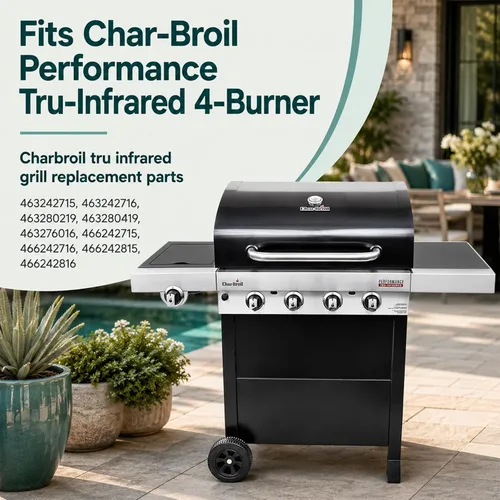 Miniatura 3 de SafBbcue Piezas de recambio mate de la plancha del hierro fundido para Charbroil infrarrojo comercial 463242715 463242716 463234413 463234614