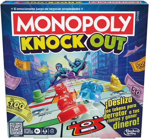 Miniatura 2 de Monopoly Knockout Game para niños, adolescentes y adultos