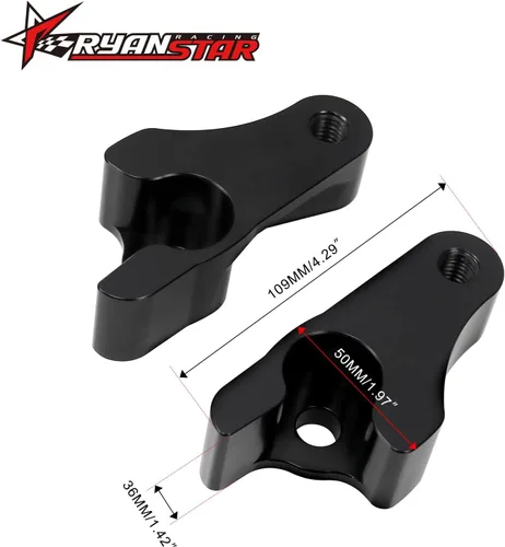 Miniatura 2 de RYANSTAR RACING Kit de bloques de bajada de 2 pulgadas, bloques de bajada de golpe trasero compatibles con Harley Davidson Touring Street Glide