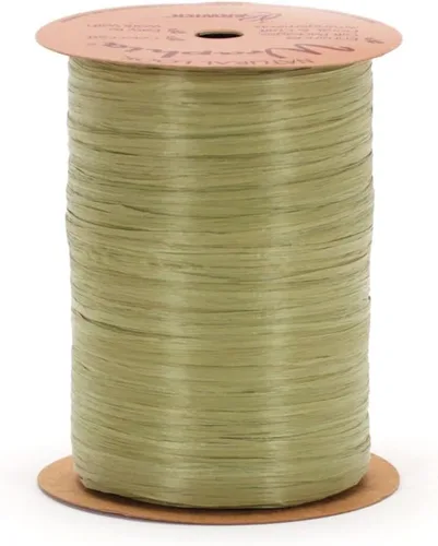 Miniatura 22 de Berwick Offray Cinta de rafia mate de 1/4" de ancho, verde manzana, 100 yardas, 0.276 in