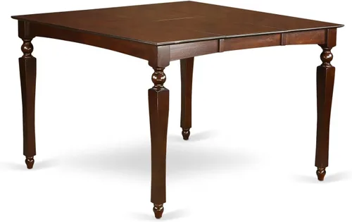 Miniatura 3 de East West Furniture CHEL9-MAH-C - Juego de pub de 9 piezas de altura de mostrador, incluye una mesa de comedor cuadrada con hojas de mariposa y 8