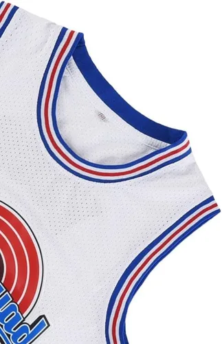 Miniatura 3 de Camiseta de baloncesto juvenil para niños Bugs #1 Lola #10 Hip Hop Sports Space Movie Jersey blanco S-XL
