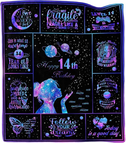 Regalos de cumpleaños para niñas de 14 años, regalos para niñas de 14 años, regalos de cumpleaños 14 para niñas, decoraciones de cumpleaños 14 para