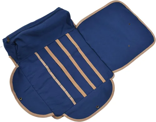 Miniatura 4 de Alvinlite Bolsa de camarero de viaje con correa para el hombro, juego de utensilios de bar portátil, bolsa enrollable para almacenamiento, viajes